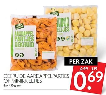 Aanbiedingen Gekruide aardappelpartjes of minikrieltjes - Huismerk - Deka Markt - Geldig van 23/07/2017 tot 30/07/2017 bij Deka Markt