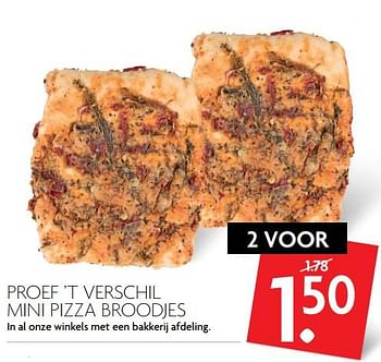 Aanbiedingen Proef `t verschil mini pizza broodjes - Huismerk - Deka Markt - Geldig van 23/07/2017 tot 30/07/2017 bij Deka Markt
