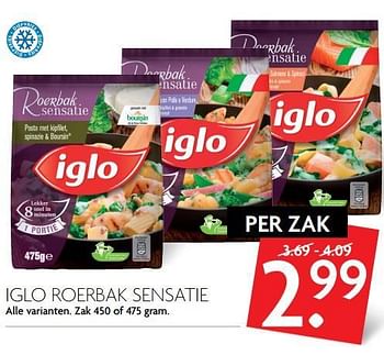 Aanbiedingen Iglo roerbak sensatie - Iglo - Geldig van 23/07/2017 tot 30/07/2017 bij Deka Markt