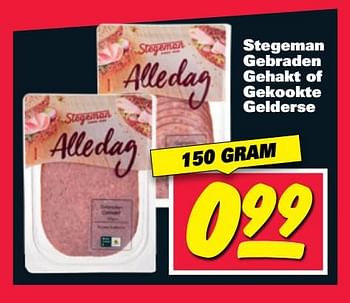 Aanbiedingen Stegeman gebraden gehakt of gekookte gelderse - Stegeman - Geldig van 24/07/2017 tot 30/07/2017 bij Nettorama