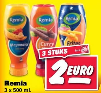 Aanbiedingen Remia - Remia - Geldig van 24/07/2017 tot 30/07/2017 bij Nettorama