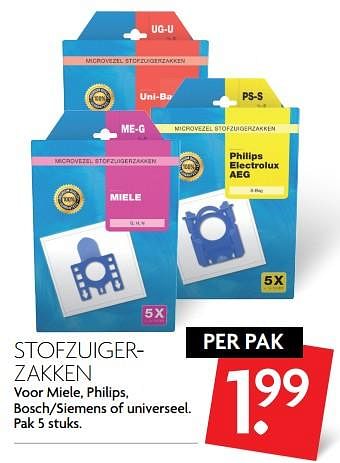 Aanbiedingen Stofzuiger- zakken - Huismerk - Deka Markt - Geldig van 23/07/2017 tot 30/07/2017 bij Deka Markt