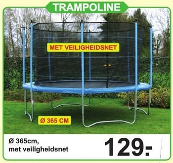 Aanbiedingen Trampoline met veiligheidsnet - Huismerk - Van Cranenbroek - Geldig van 17/07/2017 tot 05/08/2017 bij Van Cranenbroek