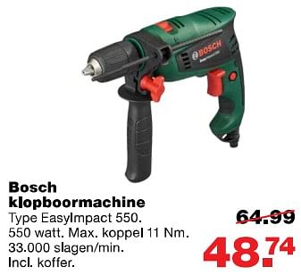 Aanbiedingen Bosch klopboormachine easyimpact 550 - Bosch - Geldig van 31/07/2017 tot 06/08/2017 bij Praxis