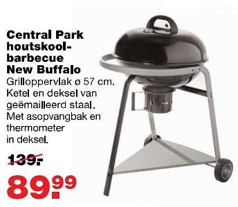 Aanbiedingen Central park houtskoolbarbecue new buffalo - Central Park - Geldig van 31/07/2017 tot 06/08/2017 bij Praxis