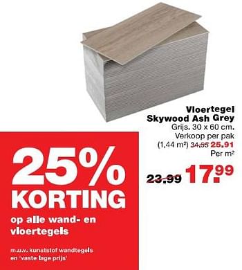 Aanbiedingen Vloertegel skywood ash grey - Huismerk - Praxis - Geldig van 31/07/2017 tot 06/08/2017 bij Praxis