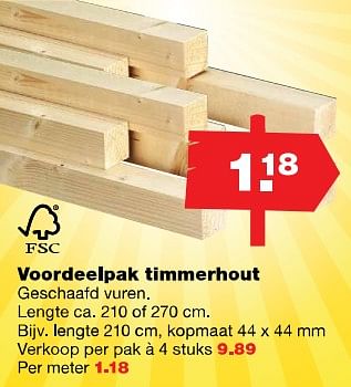Aanbiedingen Voordeelpak timmerhout - Huismerk - Praxis - Geldig van 31/07/2017 tot 06/08/2017 bij Praxis