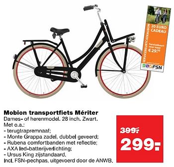 Aanbiedingen Mobion transportfiets meriter - Mobion Fietsen - Geldig van 31/07/2017 tot 06/08/2017 bij Praxis