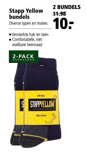 Aanbiedingen Stapp yellow bundels - Stapp - Geldig van 31/07/2017 tot 13/08/2017 bij Welkoop