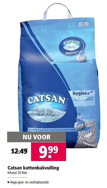 Aanbiedingen Catsan kattenbakvulling - Catsan - Geldig van 31/07/2017 tot 13/08/2017 bij Welkoop