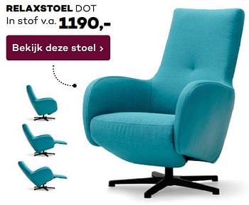 Aanbiedingen Relaxstoel dot - Huismerk - Prominent - Geldig van 29/07/2017 tot 19/08/2017 bij Prominent