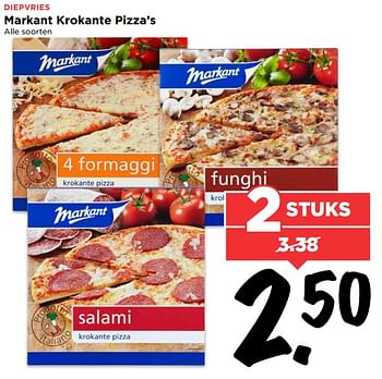 Aanbiedingen Markant krokante pizza`s - Markant - Geldig van 30/07/2017 tot 05/08/2017 bij Vomar