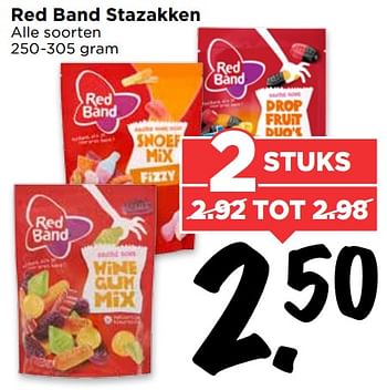 Aanbiedingen Red band stazakken - Red band - Geldig van 30/07/2017 tot 05/08/2017 bij Vomar