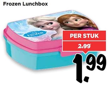 Aanbiedingen Frozen lunchbox - Disney  Frozen - Geldig van 30/07/2017 tot 05/08/2017 bij Vomar