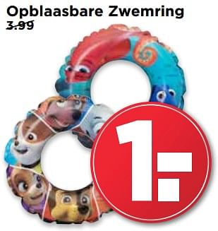 Aanbiedingen Opblaasbare zwemring - Huismerk Vomar - Geldig van 30/07/2017 tot 05/08/2017 bij Vomar