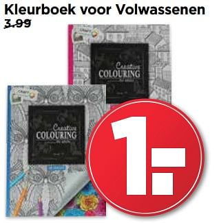 Aanbiedingen Kleurboek voor volwassenen - Huismerk Vomar - Geldig van 30/07/2017 tot 05/08/2017 bij Vomar