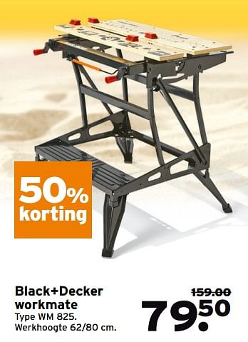 Aanbiedingen Black+decker workmate wm 825 - Black &amp; Decker - Geldig van 31/07/2017 tot 06/08/2017 bij Gamma