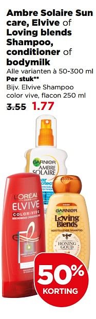 Aanbiedingen Elvive shampoo color vive, flacon - Huismerk - Plus - Geldig van 30/07/2017 tot 05/08/2017 bij Plus