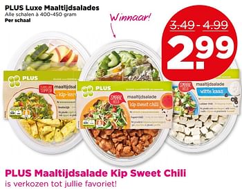 Aanbiedingen Plus luxe maaltijdsalades - Huismerk - Plus - Geldig van 30/07/2017 tot 05/08/2017 bij Plus