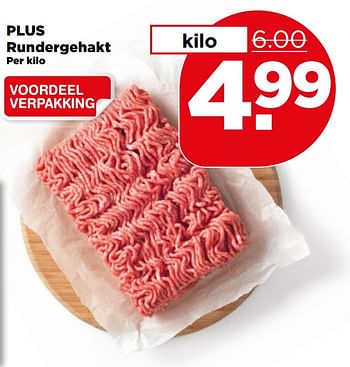 Aanbiedingen Plus rundergehakt - Huismerk - Plus - Geldig van 30/07/2017 tot 05/08/2017 bij Plus