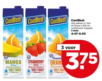 Aanbiedingen Coolbest - Coolbest - Geldig van 30/07/2017 tot 05/08/2017 bij Plus