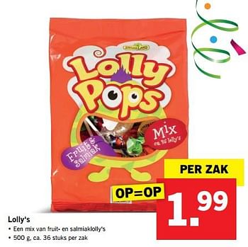 Aanbiedingen Lolly`s - SugarLand - Geldig van 30/07/2017 tot 05/08/2017 bij Lidl