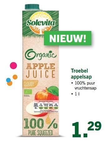 Aanbiedingen Troebel appelsap - Solevita - Geldig van 30/07/2017 tot 05/08/2017 bij Lidl