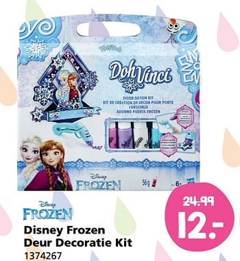 Aanbiedingen Disney frozen deur decoratie kit - Disney  Frozen - Geldig van 31/07/2017 tot 27/08/2017 bij Intertoys