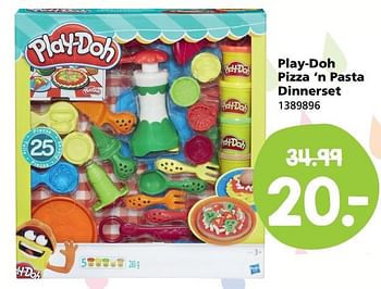 Aanbiedingen Play-doh pizza `n pasta dinnerset - Play-Doh - Geldig van 31/07/2017 tot 27/08/2017 bij Intertoys
