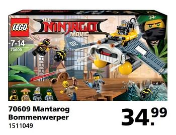 Aanbiedingen Mantarog bommenwerper - Lego - Geldig van 31/07/2017 tot 27/08/2017 bij Intertoys