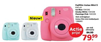 Aanbiedingen Fujifilm instax mini 9 flamingo pink - Fuji - Geldig van 31/07/2017 tot 27/08/2017 bij Intertoys