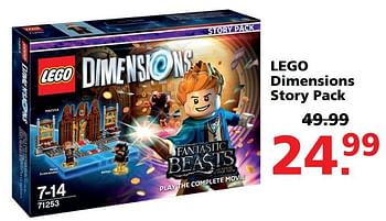 Aanbiedingen Lego dimensions story pack - Lego - Geldig van 31/07/2017 tot 27/08/2017 bij Intertoys