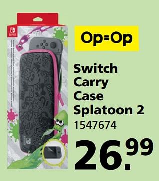 Aanbiedingen Switch carry case splatoon 2 - Nintendo - Geldig van 31/07/2017 tot 27/08/2017 bij Intertoys