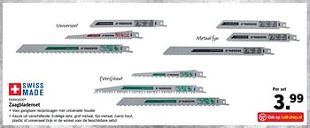 Aanbiedingen Zaagbladenset - Parkside - Geldig van 30/07/2017 tot 05/08/2017 bij Lidl