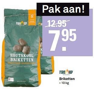 Aanbiedingen Briketten - Fire up - Geldig van 31/07/2017 tot 06/08/2017 bij Karwei