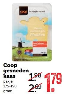 Aanbiedingen Coop gesneden kaas - Huismerk - Coop - Geldig van 30/07/2017 tot 06/08/2017 bij Coop