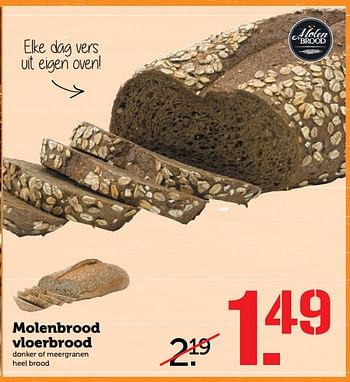 Aanbiedingen Molenbrood vloerbrood - Molenbrood - Geldig van 30/07/2017 tot 06/08/2017 bij Coop