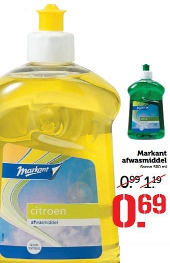 Aanbiedingen Markant afwasmiddel - Markant - Geldig van 30/07/2017 tot 06/08/2017 bij Coop