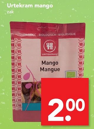 Aanbiedingen Urtekram mango - Urtekram - Geldig van 30/07/2017 tot 05/08/2017 bij Deen Supermarkten