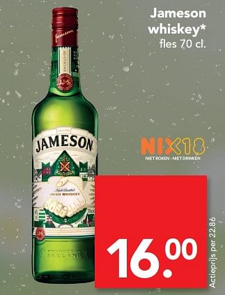 Aanbiedingen Jameson whiskey - Jameson - Geldig van 30/07/2017 tot 05/08/2017 bij Deen Supermarkten