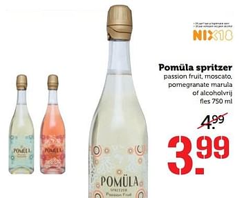 Aanbiedingen Pomüla spritzer - Witte wijnen - Geldig van 30/07/2017 tot 06/08/2017 bij Coop