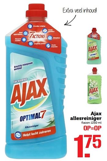 Aanbiedingen Ajax allesreiniger - Ajax - Geldig van 30/07/2017 tot 06/08/2017 bij Coop