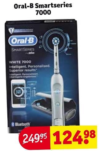 Aanbiedingen Oral-b smartseries 7000 - Oral-B - Geldig van 01/08/2017 tot 06/08/2017 bij Kruidvat