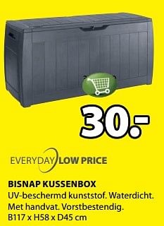 Aanbiedingen Bisnap kussenbox - Huismerk - Jysk - Geldig van 24/07/2017 tot 06/08/2017 bij Jysk