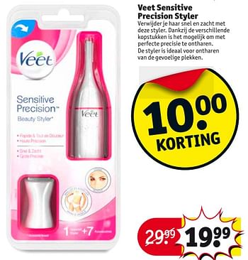Aanbiedingen Veet sensitive precision styler - Veet - Geldig van 01/08/2017 tot 06/08/2017 bij Kruidvat