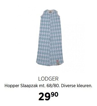 Aanbiedingen Lodger hopper slaapzak mt - Lodger - Geldig van 28/07/2017 tot 28/08/2017 bij Babypark