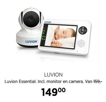Aanbiedingen Luvion luvion essential. incl. monitor en camera - Luvion - Geldig van 28/07/2017 tot 28/08/2017 bij Babypark