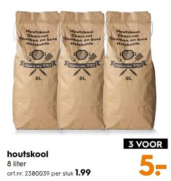 Aanbiedingen Houtskool - Huismerk - Blokker - Geldig van 29/07/2017 tot 09/08/2017 bij Blokker
