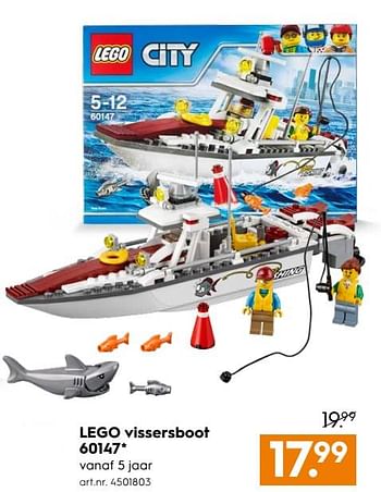 Aanbiedingen Lego vissersboot 60147 - Lego - Geldig van 29/07/2017 tot 09/08/2017 bij Blokker