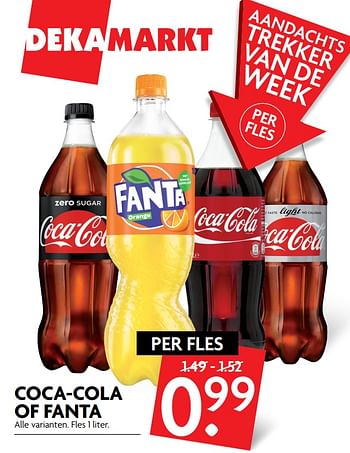 Aanbiedingen Coca-cola of fanta - Huismerk - Deka Markt - Geldig van 30/07/2017 tot 05/08/2017 bij Deka Markt